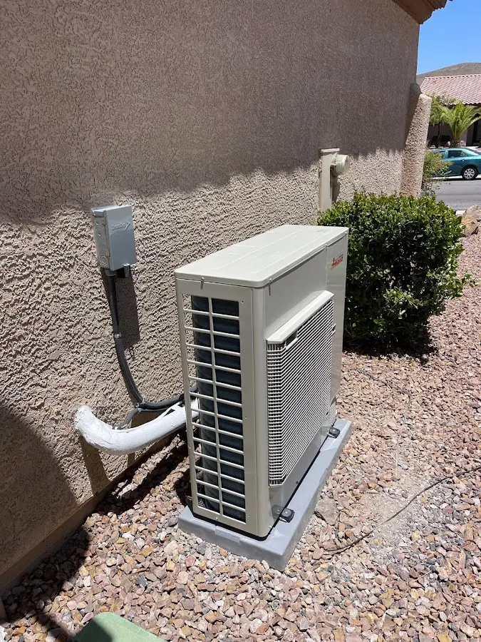 Residential air conditioning condenser unit in Santa Barbara